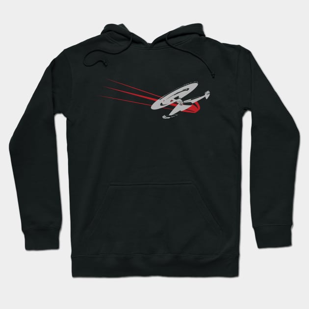 Star Trek Discovery Ship Fly By Opening Credits Hoodie by HezaByDesign